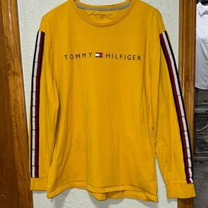 Tommy Hilfiger Mustard Long Sleeve with Striped Sleeves